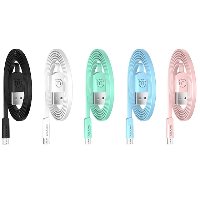 Кабель Usams US-SJ201 U2 USB-A to Micro-USB 1.2m White (SJ201MIC02)