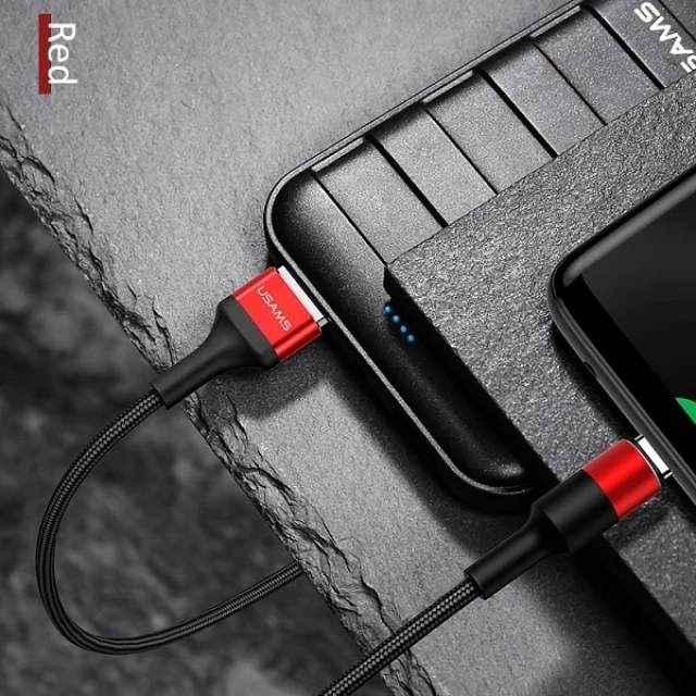 Кабель Usams US-SJ221 U5 USB-A to USB-C 2A 1.2m Red (SJ221TC02)