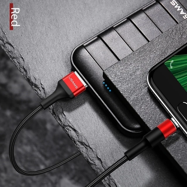 Кабель Usams US-SJ224 U5 USB-A to Micro-USB 2A 1.2m Red (SJ224USB02)