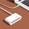USB-хаб Usams SJ238 USB-A to 4xUSB-A 2.0 White (SJ238FX01)