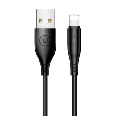 Кабель Usams US-SJ266 U18 FC USB-A to Lightning 2A 1m Black (SJ266USB01)