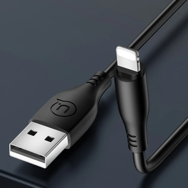 Кабель Usams US-SJ266 U18 FC USB-A to Lightning 2A 1m Black (SJ266USB01)
