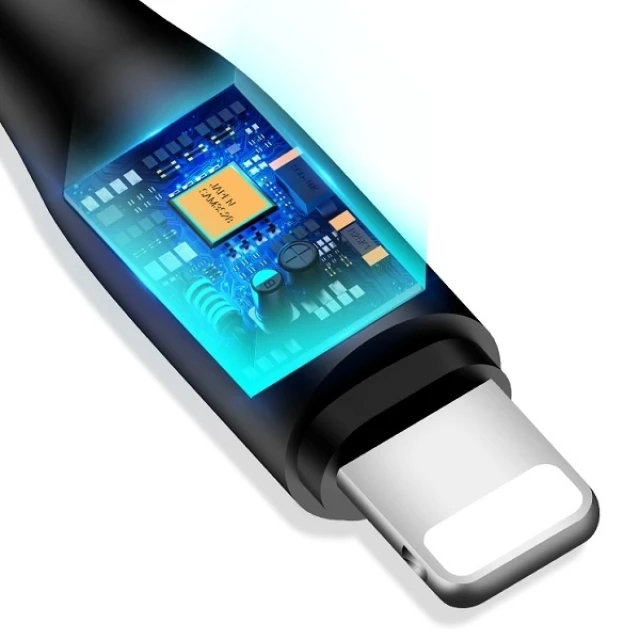 Кабель Usams US-SJ266 U18 FC USB-A to Lightning 2A 1m Black (SJ266USB01)