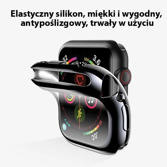 Чохол Usams Protective Case для Apple Watch 44 mm Black (IW486BH01)
