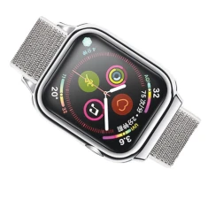Ремінець Usams з чохлом Silver для Apple Watch Ultra 3/2/1 49 mm | Series 11/10 46 mm | Series 9/8/7/6/5/4/SE 45 mm | 44 mm (ZB74IW2)