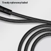 Кабель Usams US-SJ344 U-Tone Power-off FC USB-A to Lightning 2A 1.2m Black (SJ344USB01)