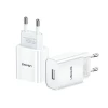 Мережевий зарядний пристрій Usams T18 2.1A USB-A White (CC075TC01)