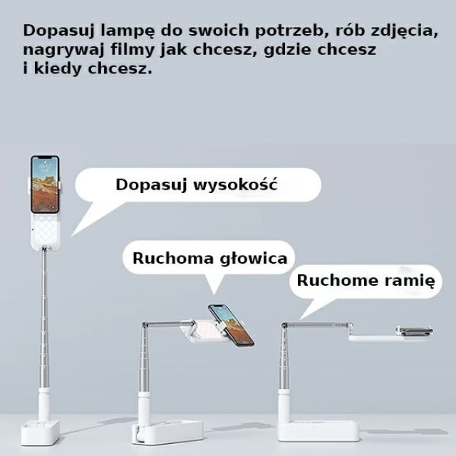 Багатофункціональна лампа Usams US-ZB209 LED Live Show White (ZB20901)