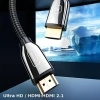 Кабель Usams US-SJ497 U67 HDMI to HDMI 2.1 8K HD 2m Black (SJ497HD01)