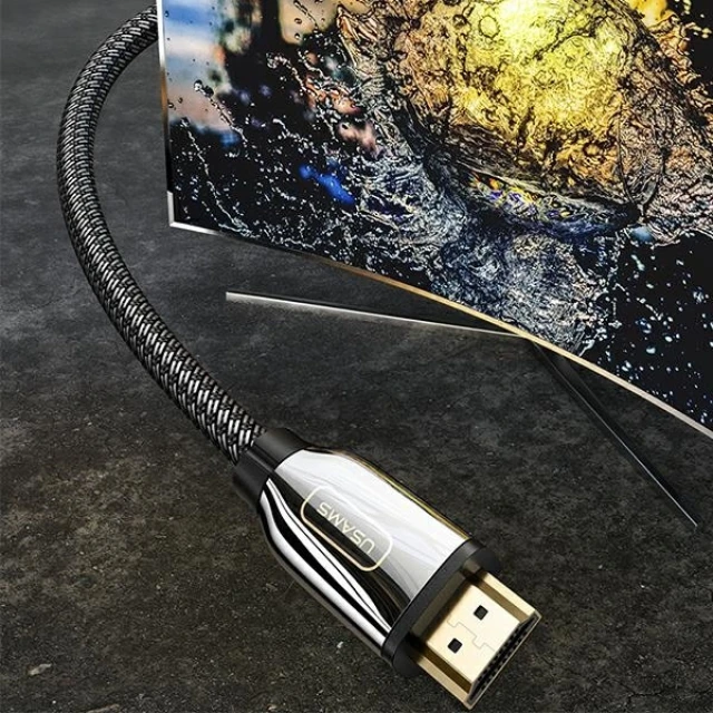 Кабель Usams US-SJ498 U67 HDMI to HDMI 2.1 8K HD 3m Black (SJ498HD01)