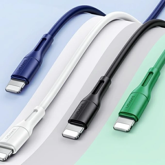 Кабель Usams US-SJ500 U68 FC USB-A to Lightning 2A 1m Blue (SJ500USB03)
