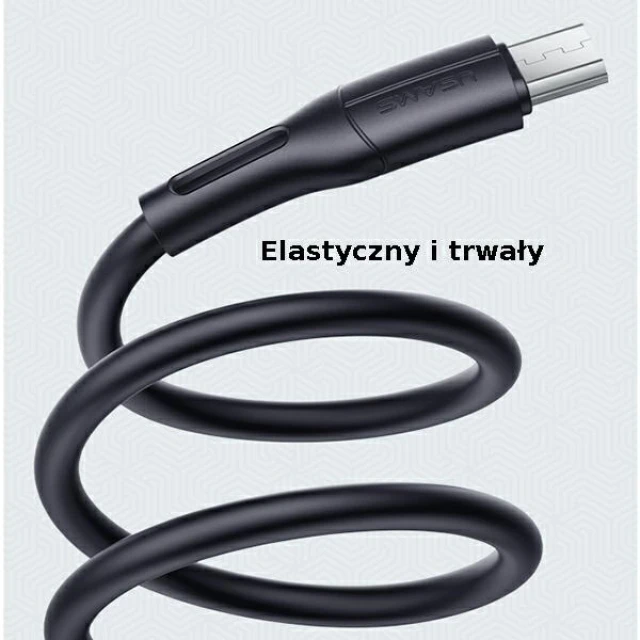 Кабель Usams US-SJ502 U68 FC USB-A to Micro-USB 2A 1m Black (SJ502USB01)