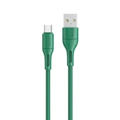 Кабель Usams US-SJ502 U68 FC USB-A to Micro-USB 2A 1m Green (SJ502USB04)