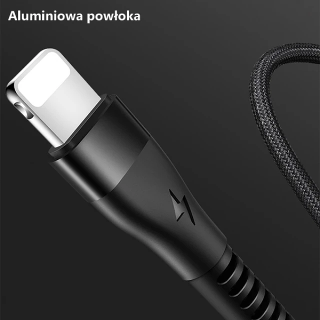Кабель Usams US-SJ360 U33 FC USB-A to Lightning 2A 1.2m Cyan (SJ360USB02)