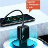 Мережевий зарядний пристрій Usams US-CC133 T40 PD/QC 20W USB-C | USB-A Black (CC133TC01)