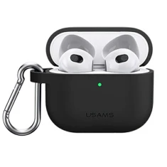 Чохол для навушників Usams Silicone Case для Apple AirPods 3 Black (BH741AP01)