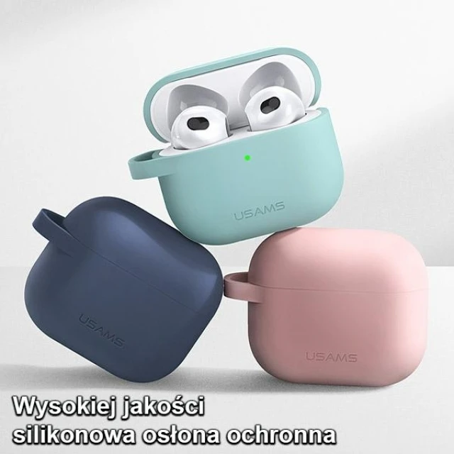 Чохол для навушників Usams Silicone Case для Apple AirPods 3 Green (BH741AP04)