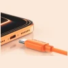 Кабель Usams U98 30W 3A Silicone Fast Charging USB-C to Lightning Orange (SJ788USB03)