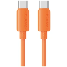 Кабель Usams U98 30W 3A Silicone Fast Charging USB-C to Lightning Orange (SJ788USB03)