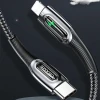 Кабель Usams US-SJ518 Smart Power-off PD USB-C to Lightning 20W 1.2m Black (SJ518USB01)