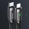 Кабель Usams US-SJ518 Smart Power-off PD USB-C to Lightning 20W 1.2m Black (SJ518USB01)