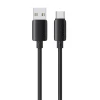 Кабель Usams U98 3A Silicone Fast Charging USB-C Black (SJ786USB01)