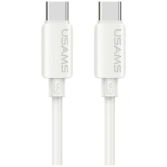 Кабель Usams U98 60W 3A Silicone Fast Charging USB-C to USB-C White (SJ787USB02)