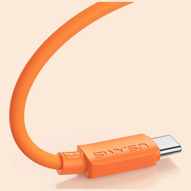 Кабель Usams U98 60W 3A Silicone Fast Charging USB-C to USB-C Black (SJ787USB01)