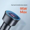Автомобільний зарядний пристрій Usams US-CC146 C26 PD/QC 95W USB-C | USB-A Black (CC146TC01)