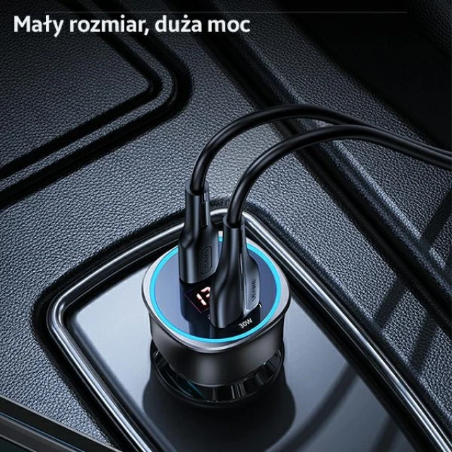 Автомобільний зарядний пристрій Usams US-CC146 C26 PD/QC 95W USB-C | USB-A Black (CC146TC01)