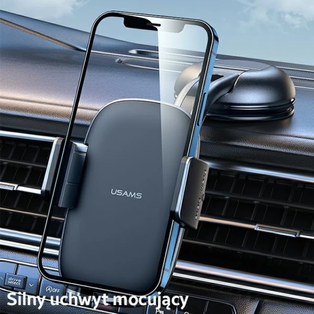 Автотримач Usams ZJ063 Car Center Console Retractable Black (ZJ063ZJ01)