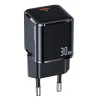 Сетевое зарядное устройство Usams US-CC148 T45 mini PD 30W USB-C Black (CC148TC01)