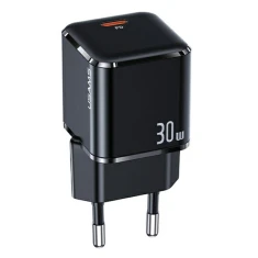 Мережевий зарядний пристрій Usams US-CC148 T45 mini PD 30W USB-C Black (CC148TC01)