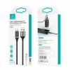 Кабель Usams US-SJ544 U78 LED FC USB-A to USB-C 6A 1.2m Black (SJ544USB01)
