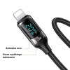 Кабель Usams US-SJ545 U78 LED PD | FC USB-C to Lightning 20W 1.2m Silver/Black (SJ545USB02)