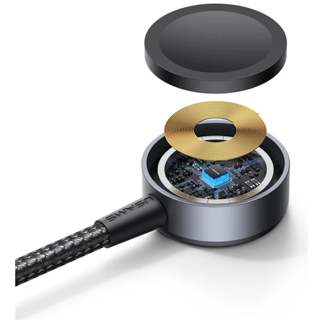 Кабель Usams Huan Series 3в1 з бездротовою зарядкою 72W USB-C Tarnish (SJ785USB01)