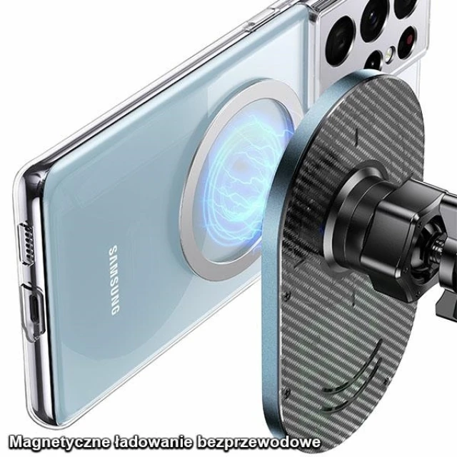 Автотримач з функцією бездротової зарядки Usams CD170 15W Magnetic Car Wireless Charging Grey (CD170DZ01)