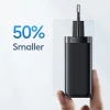 Мережевий зарядний пристрій Usams US-CC153 T47 PD/QC 65W USB-C | USB-A Black (CC153TC01)