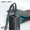 Сетевое зарядное устройство Usams US-CC153 T47 PD/QC 65W USB-C | USB-A White (CC153TC02)
