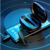Бездротовий петличний мікрофон Usams ZB247 ENC 2.4G Wireless Lavalier Microphone USB-C with 2xAdapters Black (ZB247MKF01)