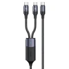 Кабель Usams US-SJ551 U71 PD | FC USB-C to 2xUSB-C 100W 1.2m Black (SJ551USB01)