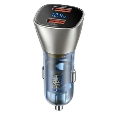 Автомобільний зарядний пристрій Usams US-CC154 C29 QC 45W 2xUSB-A Light Gold (CC154CC01)