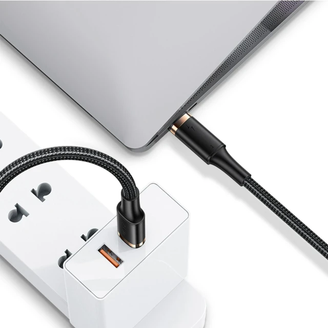 Кабель Usams US-SJ553 U72 PD Thunderbolt 3 USB-C to USB-C 100W 5A 80cm Black (SJ553USB01)