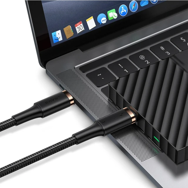 Кабель Usams US-SJ553 U72 PD Thunderbolt 3 USB-C to USB-C 100W 5A 80cm Black (SJ553USB01)