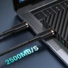 Кабель Usams US-SJ553 U72 PD Thunderbolt 3 USB-C to USB-C 100W 5A 80cm Black (SJ553USB01)