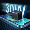 Мережевий зарядний пристрій Usams UX Series T45 PD 30W USB-C Black with USB-C to Lightning Cable (UXTZH01)