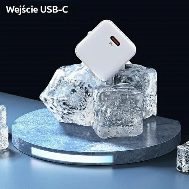Мережевий зарядний пристрій Usams UX Series T45 PD 30W USB-C White with USB-C to Lightning Cable (UXTZH02)