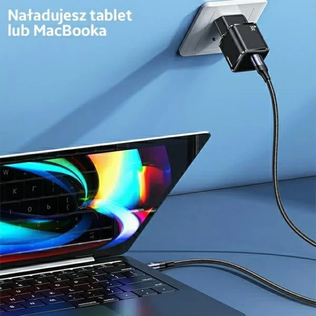 Мережевий зарядний пристрій Usams UX Series T45 PD 30W USB-C White with USB-C to Lightning Cable (UXTZH02)