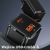 Мережевий зарядний пристрій Usams T43 PD/QC 33W USB-C | USB-A Black with USB-C to Lightning Cable (USKTZ01)