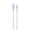 Кабель Usams US-SJ565 Lithe FC USB-A to Lightning 2.4A 1.2m Purple (SJ565USB03)